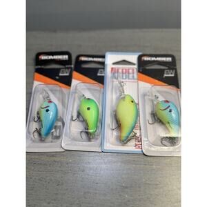 Lot of 4 Bomber Deep CB-A Crankbait Fishing Lures FW Freshwater – New Sealed